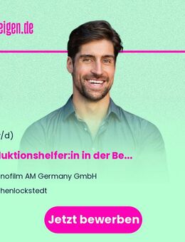 Produktionshelfer:in in der Beschichtungstechnik (m/w/d) - Hohenlockstedt