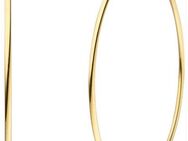 JOBO Paar Creolen, Edelstahl goldfarben beschichtet 70 mm