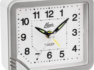 Atlanta Quarzwecker ideal für Reisen, Geschenkidee, Leuchtzeiger, Weckwiederholung, analog
