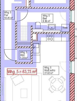 Neubauvorhaben 2 Zimmerwohnung mit Terrasse und Gartenanteil inkl. Tiefgaragenstellplatz in Vöhringen provisionsfrei zu verkaufen - Vöhringen (Bayern)