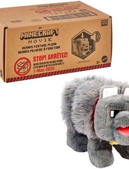 Mattel® Plüschfigur Minecraft, Dennis the Wolf Deluxe, mit Sound