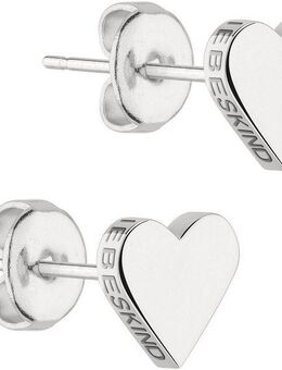 Liebeskind Berlin Paar Ohrstecker Schmuck Geschenk Edelstahl Ohrringe Herz, LJ-0500-E-08, LJ-0501-E-08