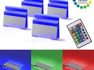 B.K.Licht LED Dekolicht, LED fest integriert, Farbwechsler, LED Clips, RGB, Glasboden-Beleuchtung, Glaskantenlichter, Leuchten
