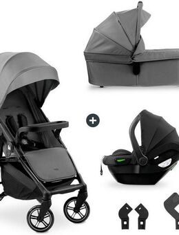 Hauck Kinder-Buggy Shop N Care Trio Set, (Set), inkl. Babyschale, Babywanne und Adapter