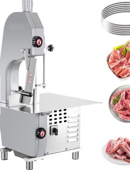 Profi Metzger Fleischer Gastro Knochenbandsäge Huhn-Schweinefleisch-Knochensägemaschine elektrische Knochensäge 4-180 mm Schnittdicke Set5342 - Wuppertal