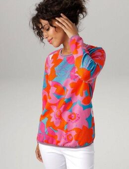 Aniston CASUAL Sweatshirt mit großflächigem, farbenfrohen Blumendruck