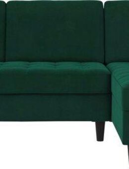 Dorel Home Ecksofa Presley, L-Form, Ecksofa mit Bett-Funktion und Stauraum, verstellbare Rückenlehne