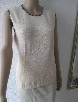 NEU * Edel * Leo * Animal- Akzente * ärmellos * Baumwolle * Feinstrick * Pullover * Pullunder "GERRY WEBER" Gr. 38- 40/ S- M * cremè- beige * khahi- oliv - grün * - Riedlingen