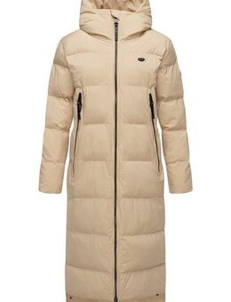 Ragwear Wintermantel Patrise Extralanger Damen Winter Steppmantel mit Gehschlitzen