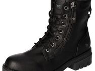 Mustang Shoes Schnürboots, Schnürstiefelette, Blockabsatz, mit Reißverschluss