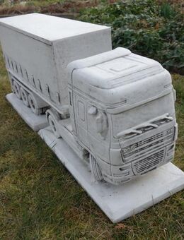 Beton-Truck DAF mit Planenauflieger NEU Gartendeko inkl. kostenloser Anlieferung - Hergisdorf