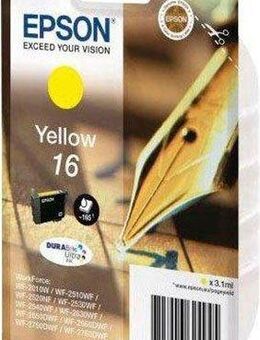 Epson DURABRITE ULTRA INK 16 (C13T16244012) Tintenpatrone (original Druckerpatrone 16 gelb)