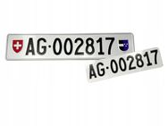 Autokennzeichen KFZ Kennzeichen für Sammler oder Showzwecke original geprägt Schweiz Set 5673 - Wuppertal