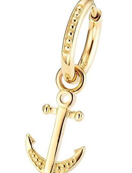 Bruno Banani Single-Creole Schmuck Geschenk Silber 925 Ohrschmuck Ohrring Anker, Einhänger abnehmbar