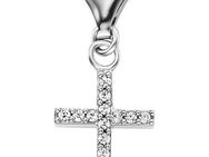 Engelsrufer Charm Kreuz Einhänger, Anhänger, Kreuz für Halskette, Armband ERC-LILCROSS-ZI, mit Zirkonia (synth)