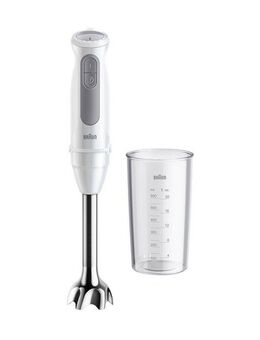 Braun Stabmixer MultiQuick 5 MQ 50001 M - 1000 W, 21 Geschwindigkeiten, Spritzschutz, 1000 W, Extra Mahlklinge, Pürierstab, Mixer, Zubehör spülmaschinenfest