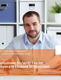 (Junior) Consultant (m/w/d) Tax im Bereich Corporate Finance in München - München