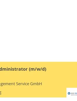 IT-Systemadministrator (m/w/d) - Augsburg
