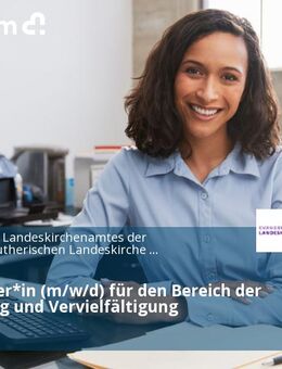 Mitarbeiter*in (m/w/d) für den Bereich der Absendung und Vervielfältigung - Hannover