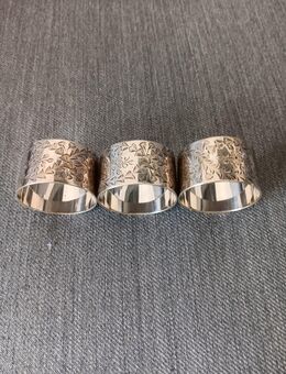 Serviettenringe antik, versilbert - Düsseldorf