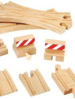 BRIO® Gleise-Set Ergänzungsset Holzschienensystem, BRIO® WORLD, Schienen und Weichensortiment, FSC® - schützt Wald - weltweit