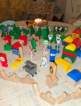 Holzstadt kreativ Fantasie viel Zubehör - Dortmund