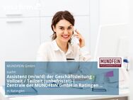 Assistenz (m/w/d) der Geschäftsleitung - Vollzeit / Teilzeit (unbefristet) | Zentrale der MUNDFEIN GmbH in Ratingen | Ab sofort - Ratingen