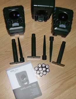 3Marderabwehrgeräte für Garten Carport und Scheune ungenutzt100m2 Reichweite 1bis 10m mit Batterien - Riederich