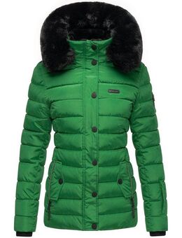 Navahoo Steppjacke Milianaa Edle Winterjacke mit weicher Kunstfell-Kapuze