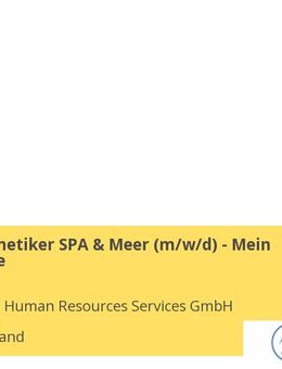 Junior Kosmetiker SPA & Meer (w/m/d) - Mein Schiff Flotte - Berlin Mitte