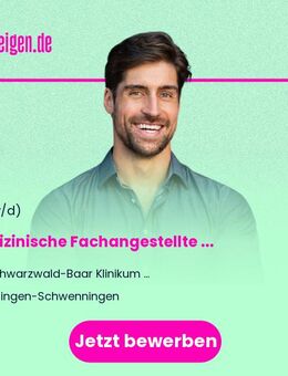 Medizinische Fachangestellte (w/m/d) für die Onkologische Ambulanz - Villingen-Schwenningen