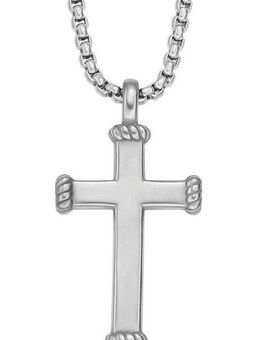 Fossil Kette mit Anhänger Schmuck Geschenk Edelstahl Halskette JEWELRY Kreuz