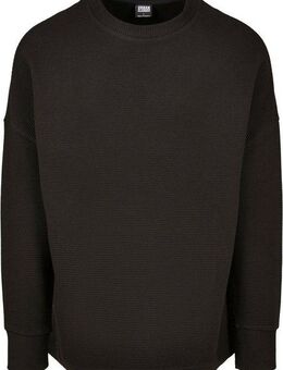 URBAN CLASSICS Rundhalspullover Urban Classics Herren Cut On Sleeve Naps Interlock Crew (1-tlg)