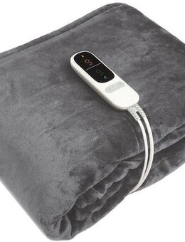 Sonnenkönig Heizdecke Lenny, Leistung 160W, Fleece, Ladestation, Fernbedienung, 160x180 cm, 9 Temperaturstufen mit Überhitzungsschutz, PTC-Heizsystem