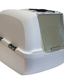 Catit Jumbo Katzentoilette White Tiger - weiß mit Tigermuster