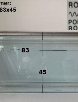 Adria Wohnwagen Fenster Roxite 70 ca 83 x 45 gebr. D403 (leicht helblau) Sonderpreis (Klebestreifen-Reste) - Schotten Zentrum