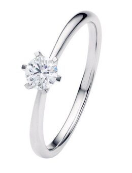 ONE ELEMENT Diamantring 0.25 ct Diamant Brillant Ring aus 585 Weißgold, Damen Gold Schmuck
