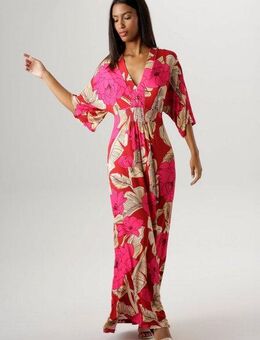 Aniston SELECTED Sommerkleid mit großflächigem Blüten- und Blätterdruck