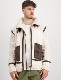 Alpha Industries Lederjacke B-3 Arctic