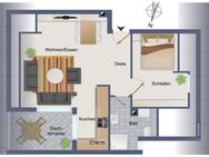 Freundliche 2-Zimmer-Dachgeschosswohnung mit Balkon in Philippsburg - Philippsburg