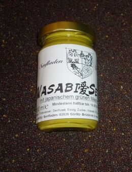 Wasabi Senf leicht scharf 180ml mit geröst. Sesam - Görlitz Zentrum