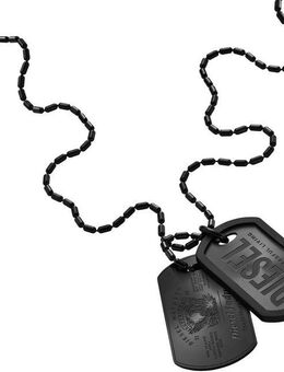 Diesel Kette mit Anhänger Schmuck Geschenk Edelstahl Polyurethan Halskette FONT