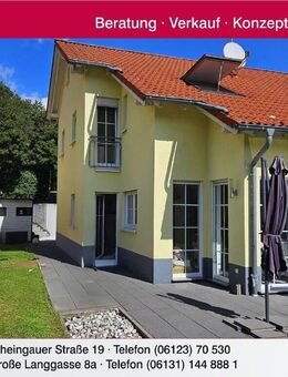 Junges Einfamilienhaus mit Terrasse und sonnigem Garten - Geisenheim