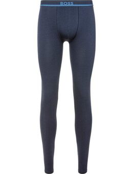 BOSS Lange Unterhose Long John 365 Solid mit BOSS Schriftzug auf dem Bund