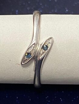 Neuwertiger Silberring 925/- mit Zirkonia Größe 19 - Moosbach