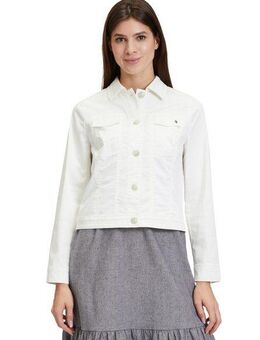 Betty&Co Jackenblazer Betty & Co Damen Jeansjacke mit Kragen Taschen