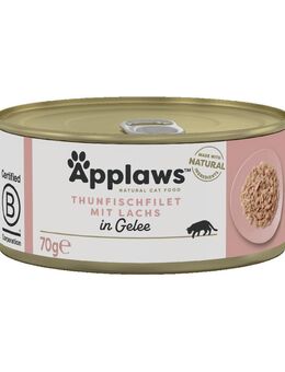 Sparpaket Applaws in Jelly 24 x 70 g - Thunfisch & Lachs