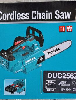 Makita Original DUC 256 Akku Kettensäge 36V ( 2 x 18V ) + 2 Stück Akkus 1850B LED - neu unbenutz - - Erfurt