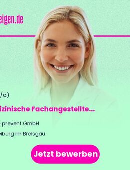 Medizinische Fachangestellte (m/w/d) - Freiburg (Breisgau)