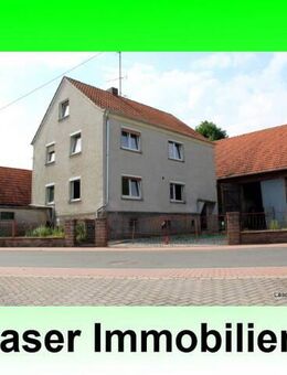 Kleiner Resthof mit viel Potential - 1900m² GS - Entkerntes Wohnhaus 145m² - 2 Scheunen - 8min zur A4 Berlin/Frankfurt - Heringen (Werra)